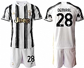 2020-21 Juventus 28 DEMIRAL Home Soccer Jersey,baseball caps,new era cap wholesale,wholesale hats